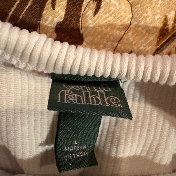 Women's Wild Fable Sleeveless Ribbed thong 
Bodysuit White size L - Picture 3 of 7